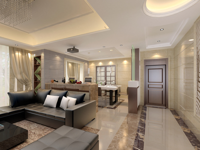 現代簡約風范，10萬元巧裝160㎡四居室——天雋峰住宅裝修實例解析